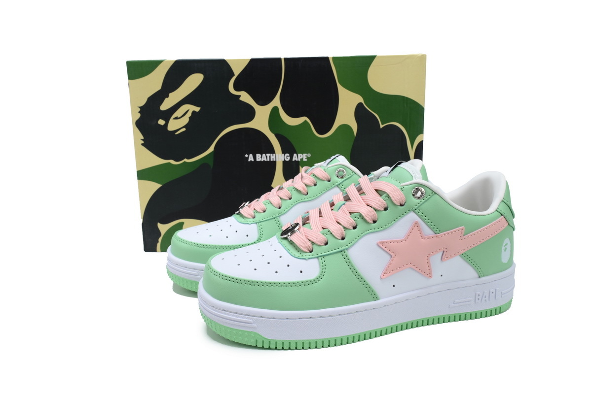 A BATHING APE Bape STA Green Pink 1H70-191-055