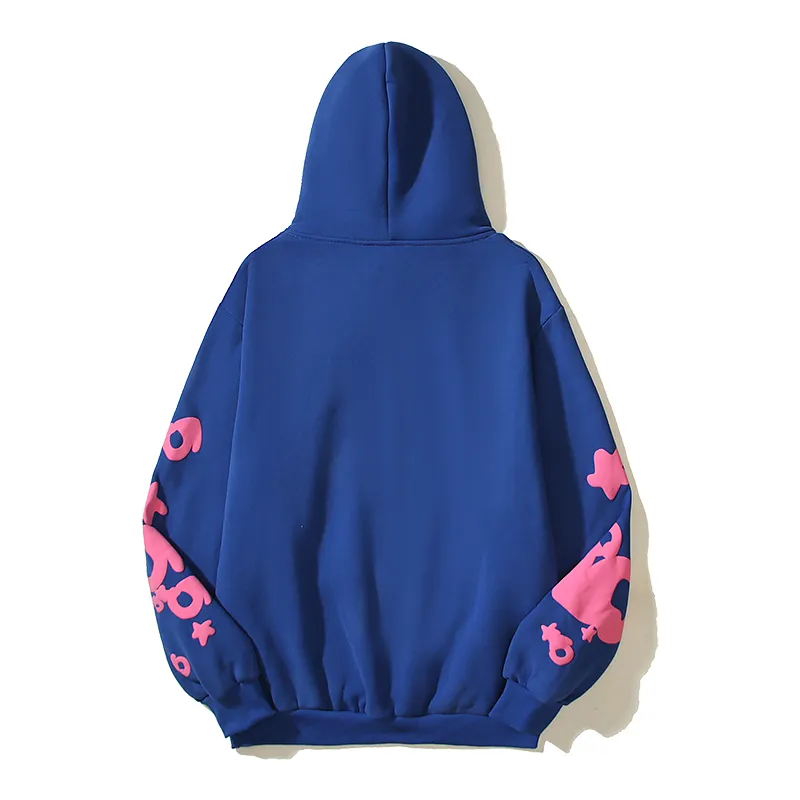Sp5der Beluga Hoodie Blue and Black