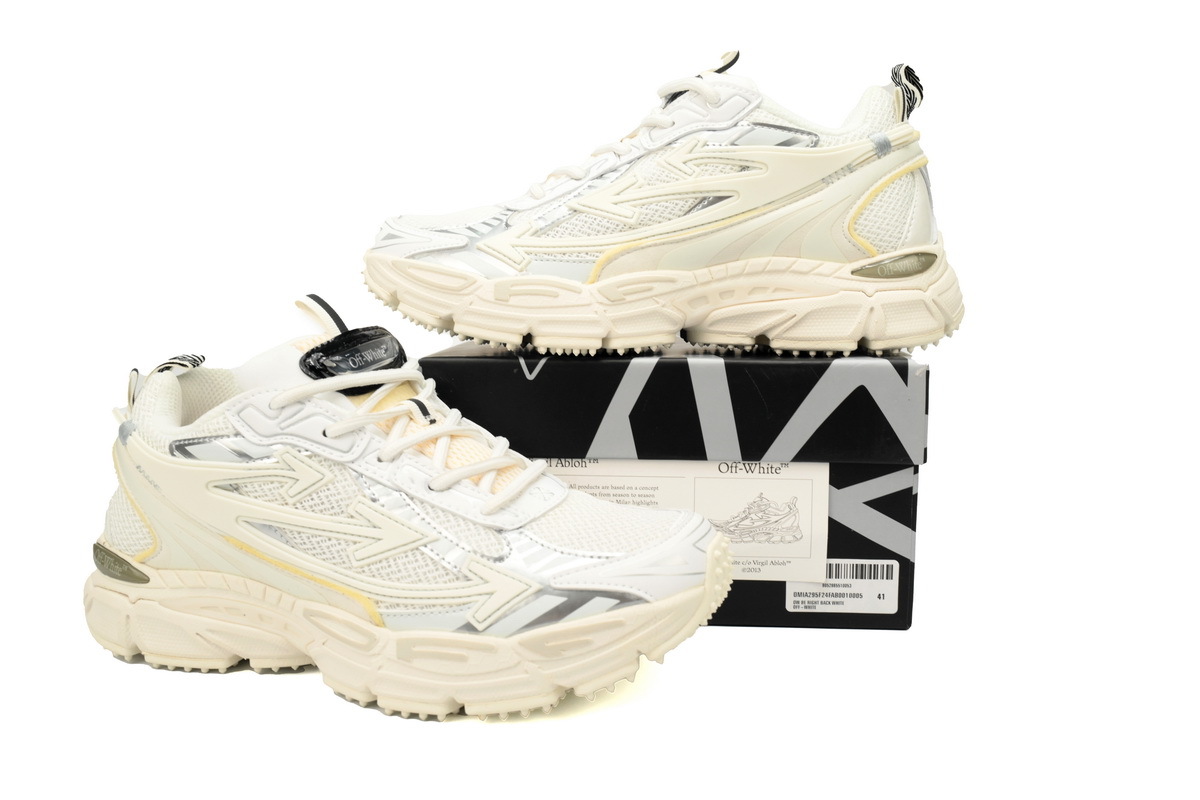 OFF-WHITE Be Right Back Out Of Yellow White