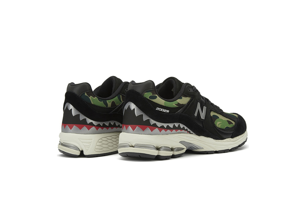 New Balance 2002R Bape Green Camo M2002RBF