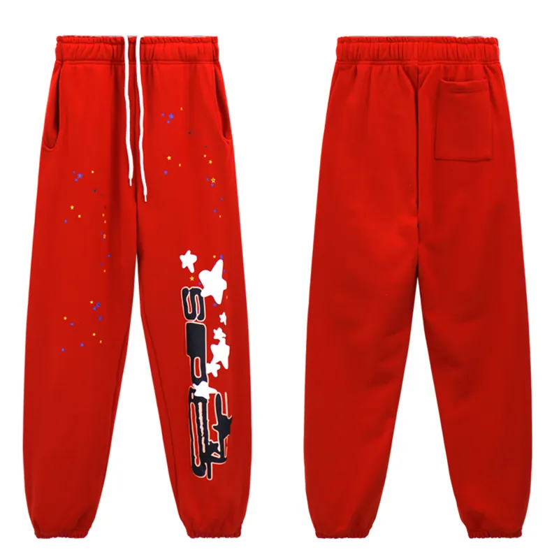 Sp5der Sweatpants Red