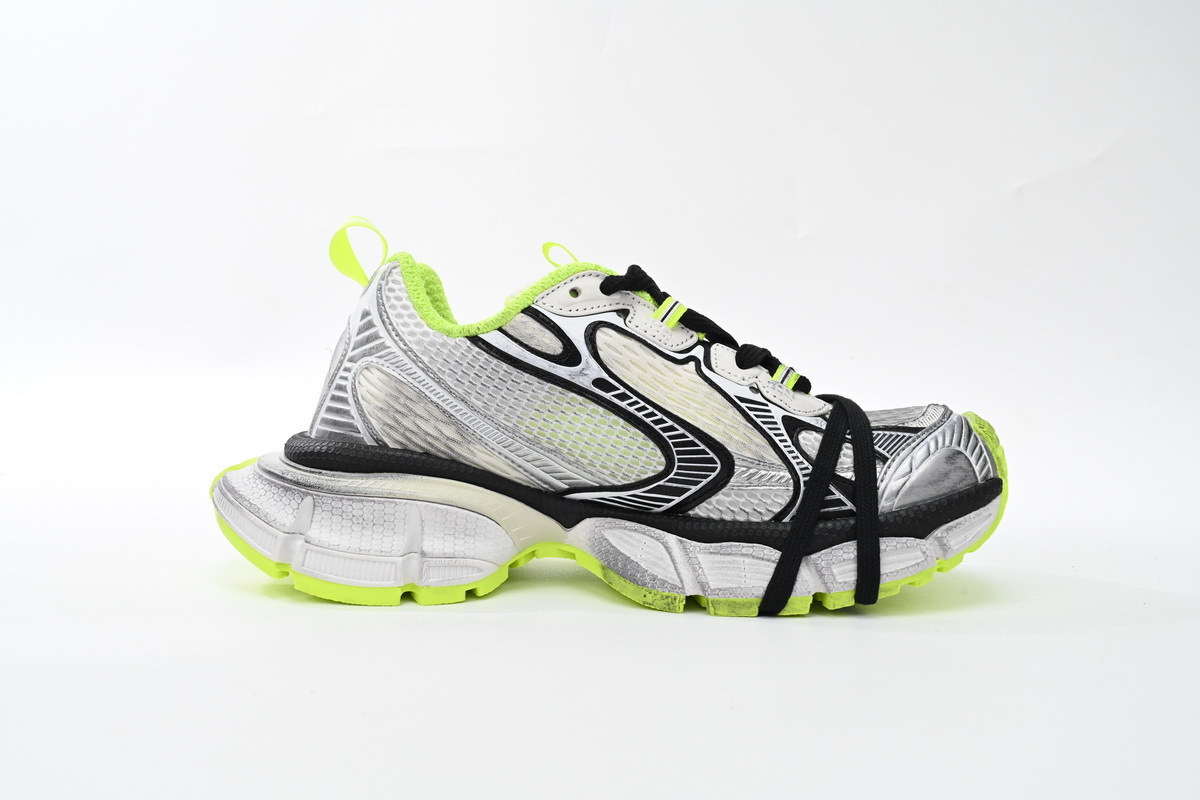 Balenciaga 3XL Sneaker in Black And White Yellow 734734 W3XL6 9031