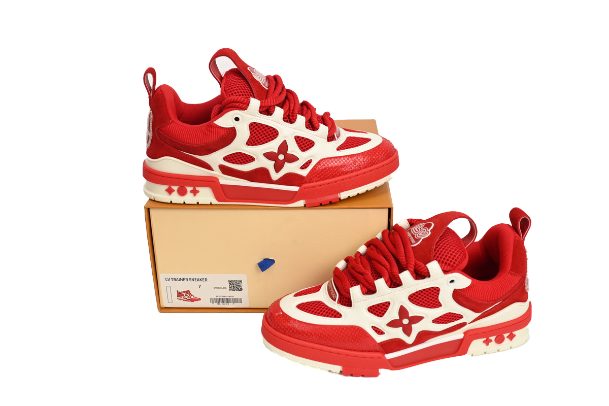 Louis Vuitton Skate Sneaker Red White 1AARS5