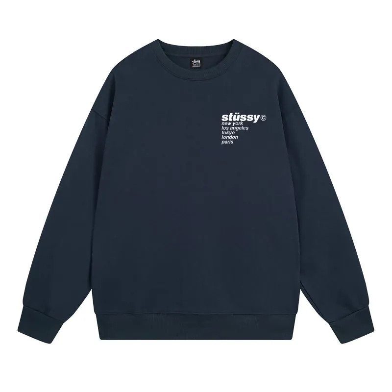Stussy Jumper Strawberry Hoodie Navy