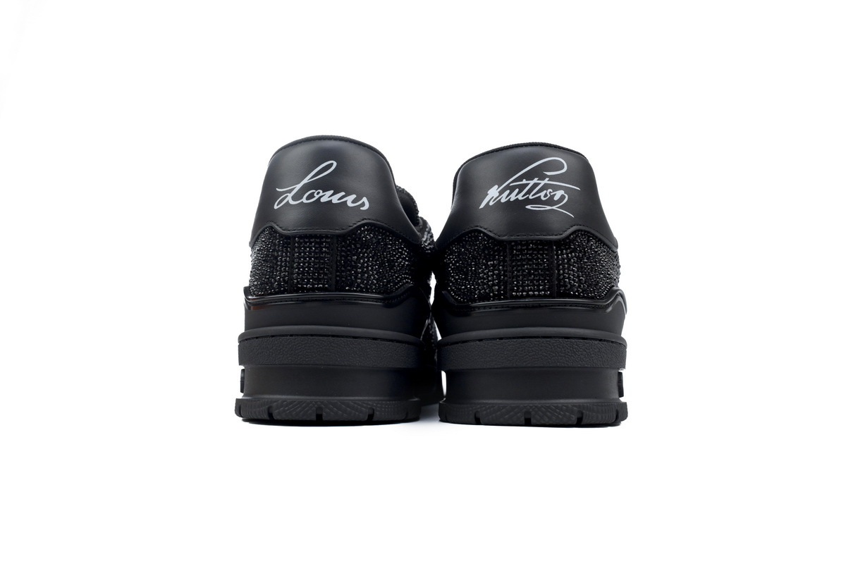 Louis Vuitton Trainer Black Crystals