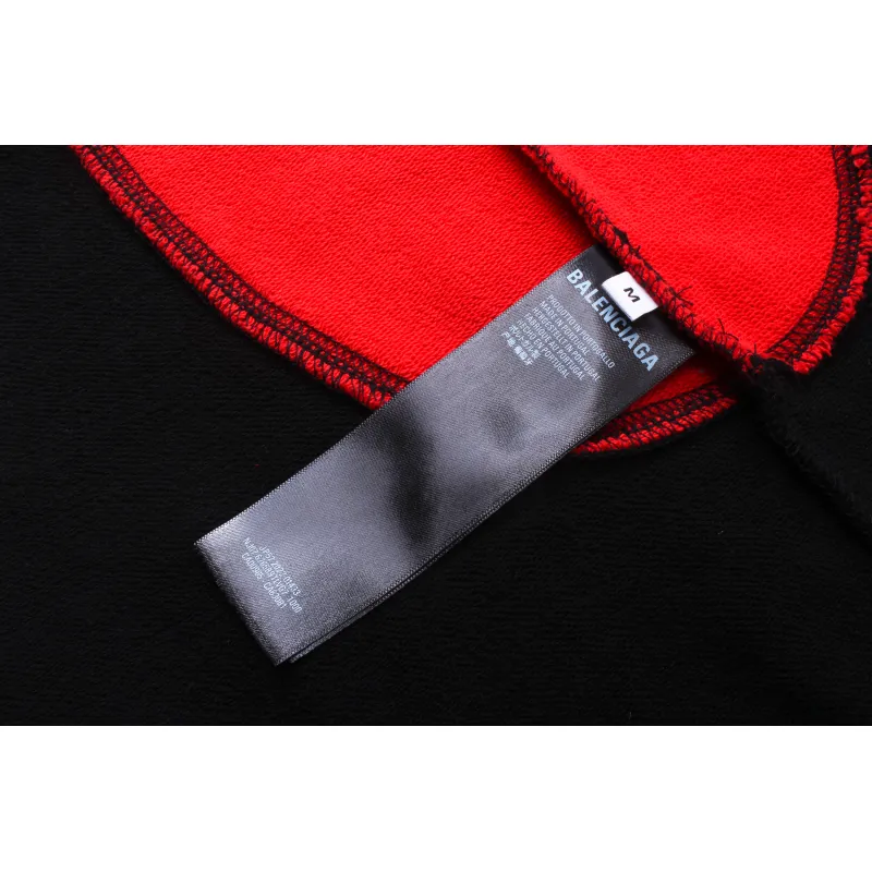 Balenciaga adidas Hoodie Black Red White