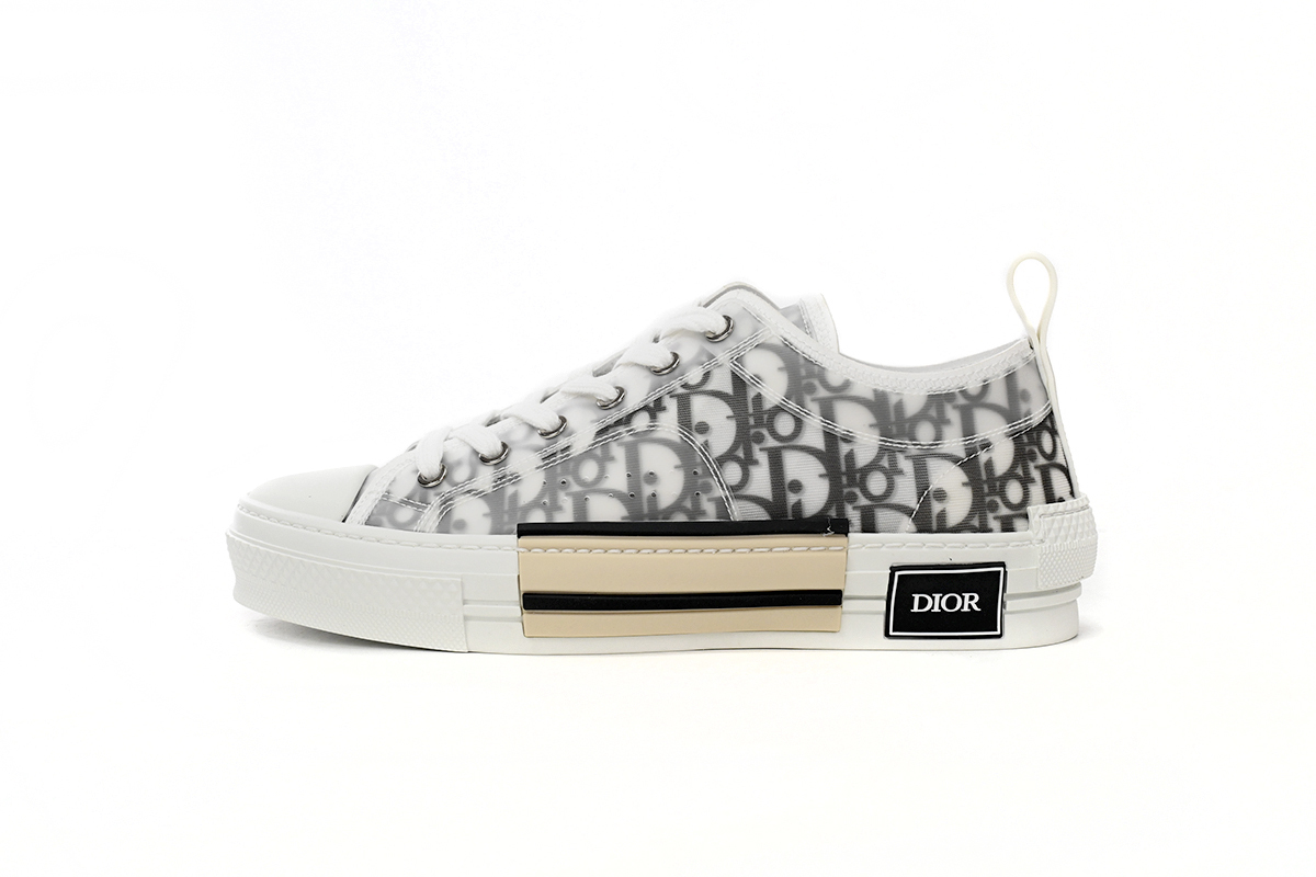 Dior B23 HT Oblique Transparency Low H565 White Black