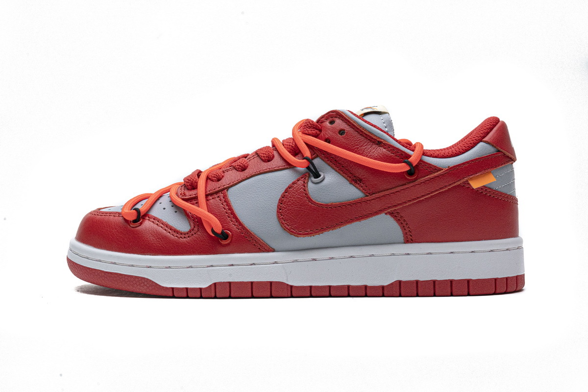 OFF White X Nike Dunk Low University Red CT0856-600