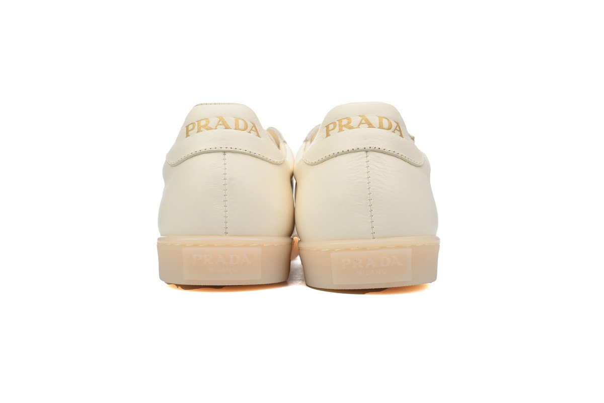 Prada Downtown Low Sneakers Rice White
