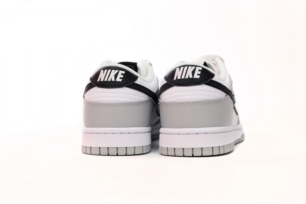 Nike Dunk Low Gray And White Lottery Tickets DR9654-001