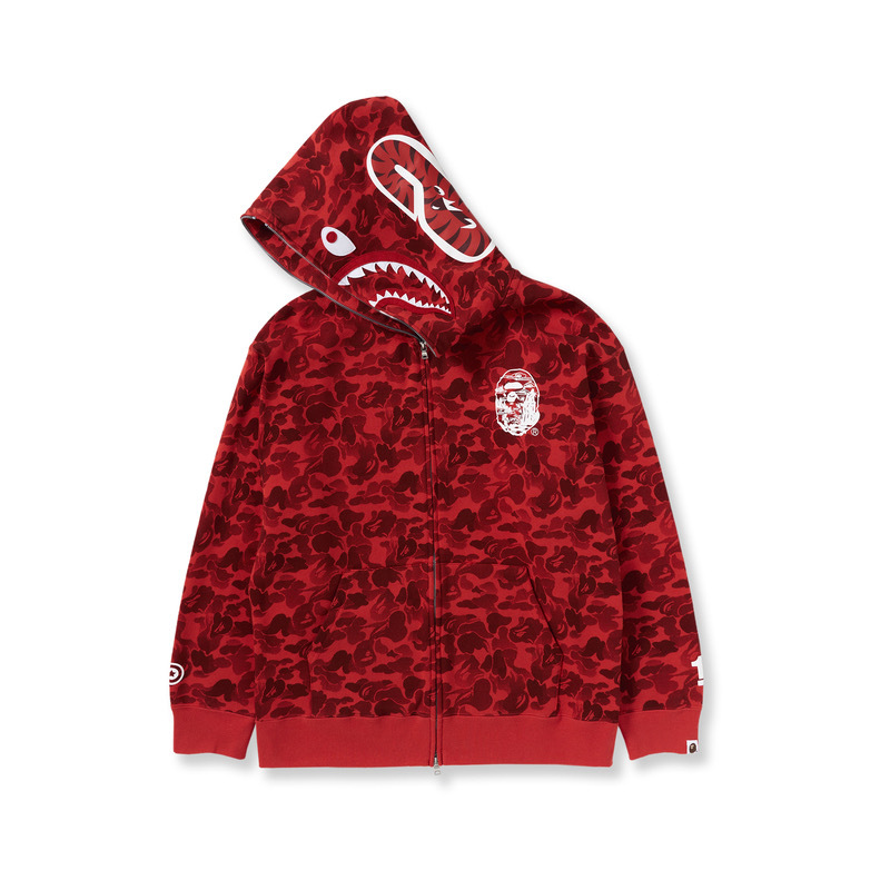 BAPE Japan 13TH Anniversary Camo Shark Full Zip Hoodie 6937