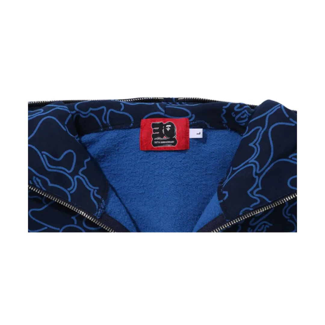 BAPE Camo Shark Full Zip Hoodie Navy