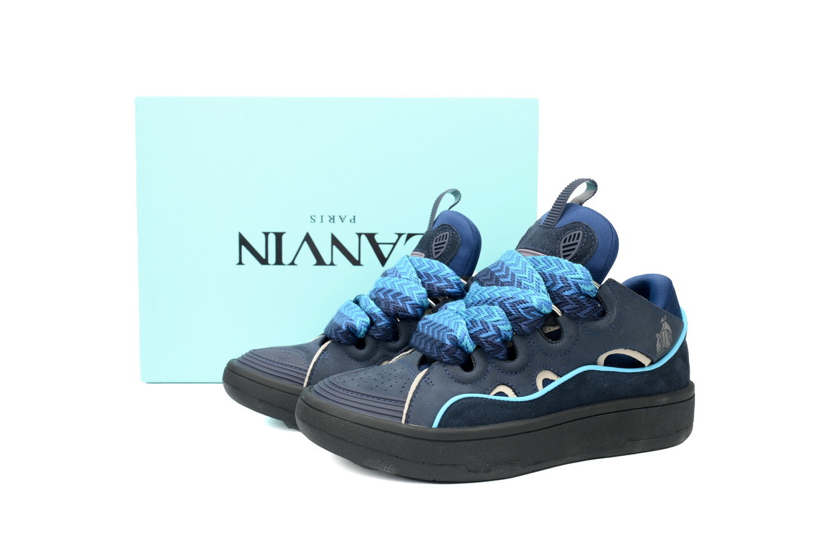 Lanvin Leather Curb Blue