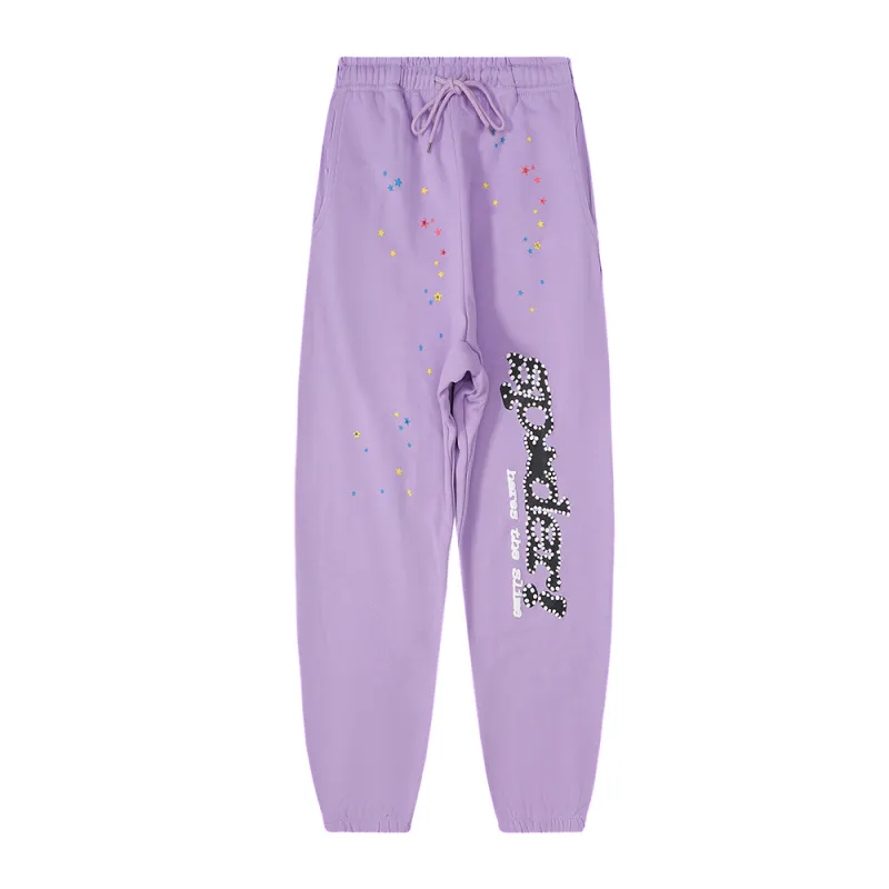 Sp5der Sweatpants Purple
