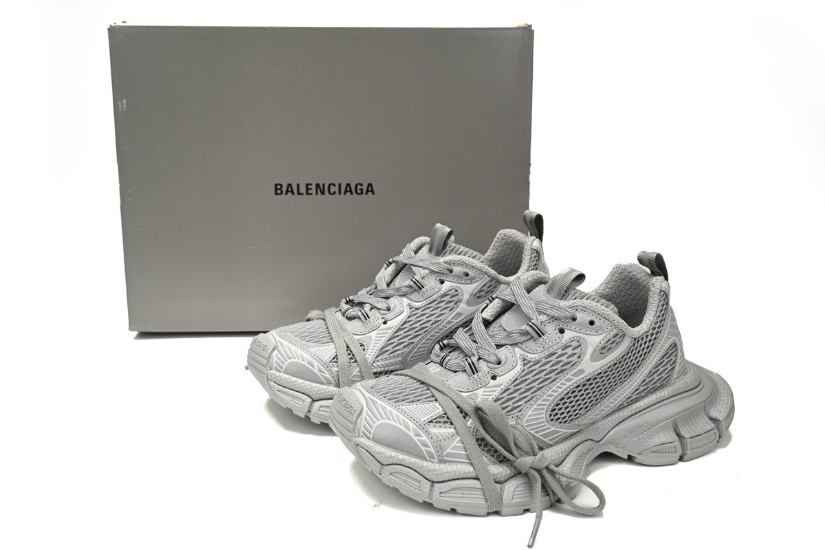Balenciaga 3XL Sneaker in Silver Light Gray 734731 W3XLR 1281