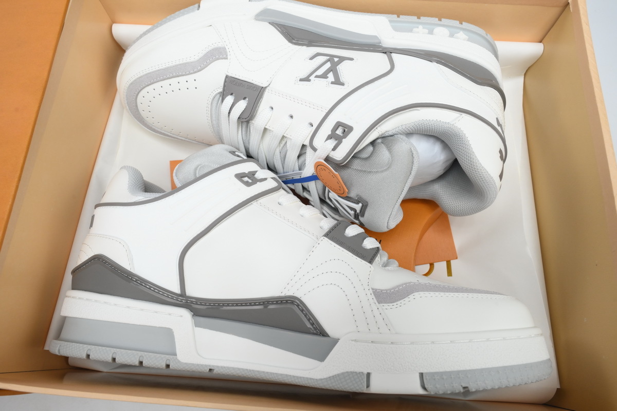 Louis Vuitton Trainer Grey and White