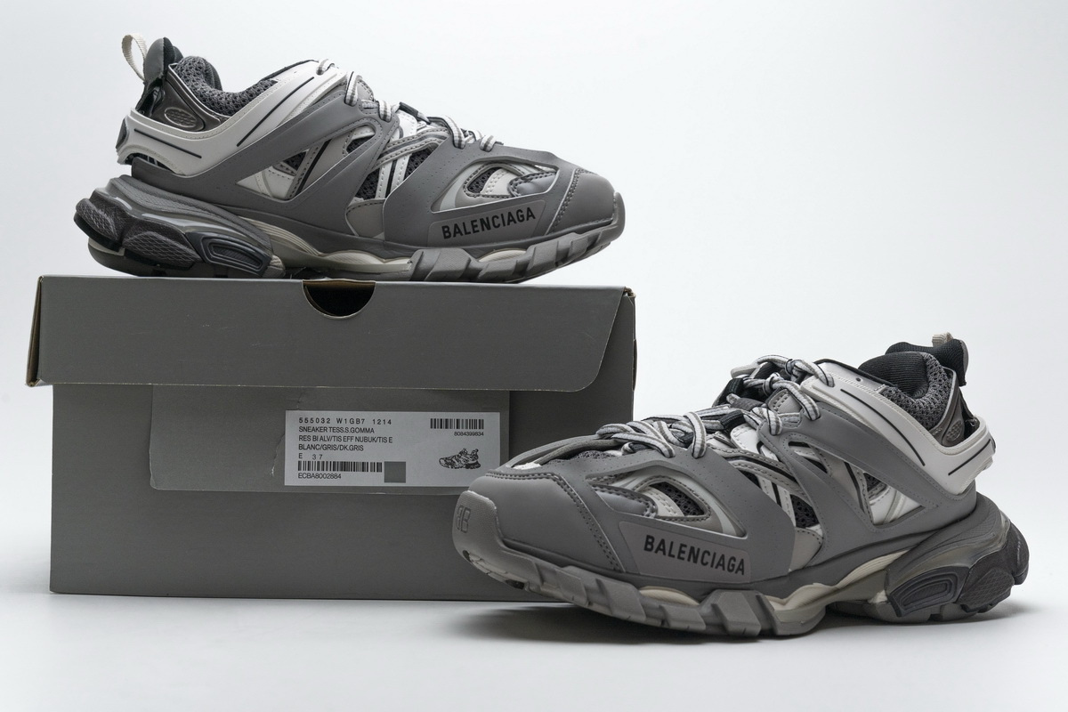 Balenciaga Track Tess S Grey LED Light 555032 W1GB7 1214