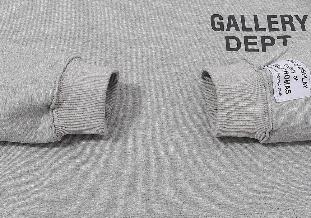 Gallery Dept Hoodie With Hat White Purple Black Grey