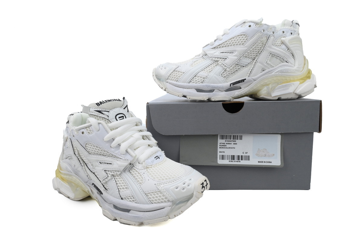 Balenciaga Runner All White 677402 W3RB1