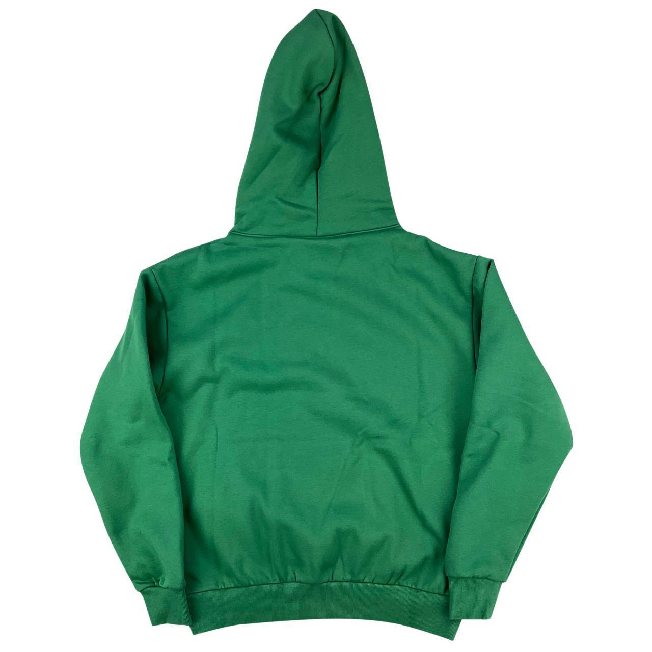 Sp5der Hoodie With Hat Dark Green HD08