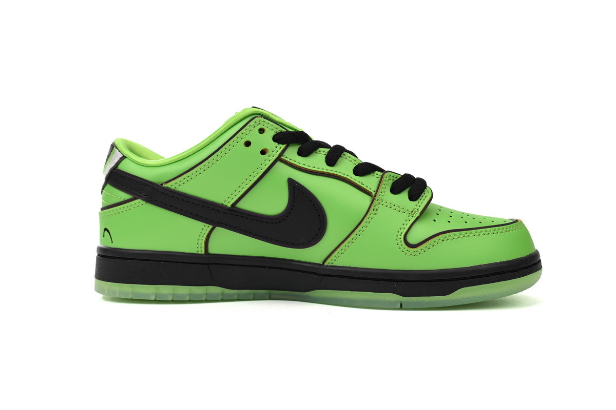 The Powerpuff Girls x Nike SB Dunk Low Buttercup FZ8319-300