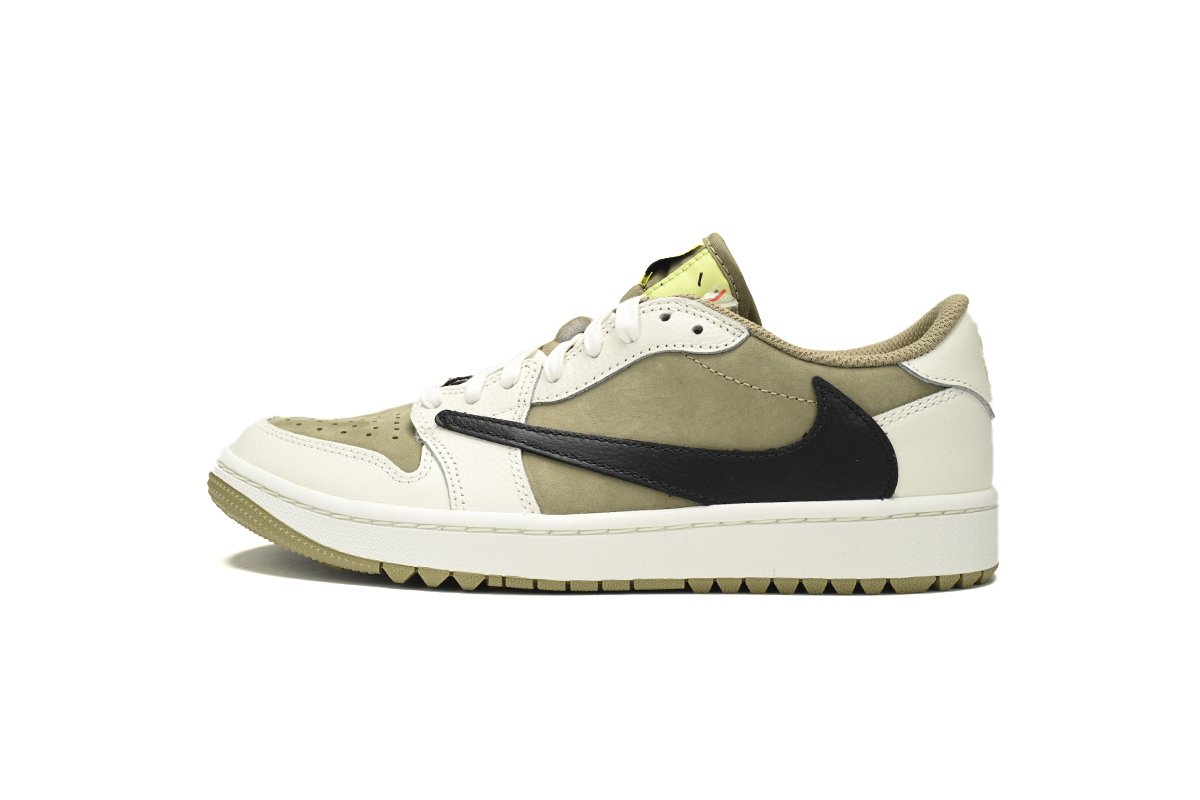 Travis Scott x Air Jordan 1 Low Golf Olive FZ3124-200