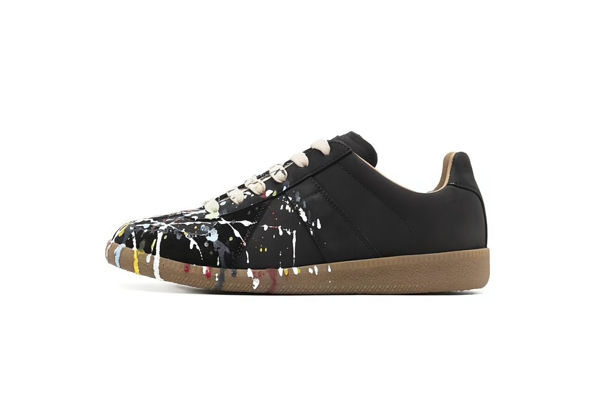 Maison Margiela Paint Replica German Army Trainer (GAT) Black