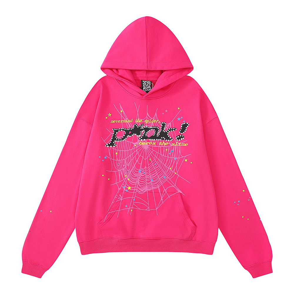 Sp5der P*NK Hoodie Pink