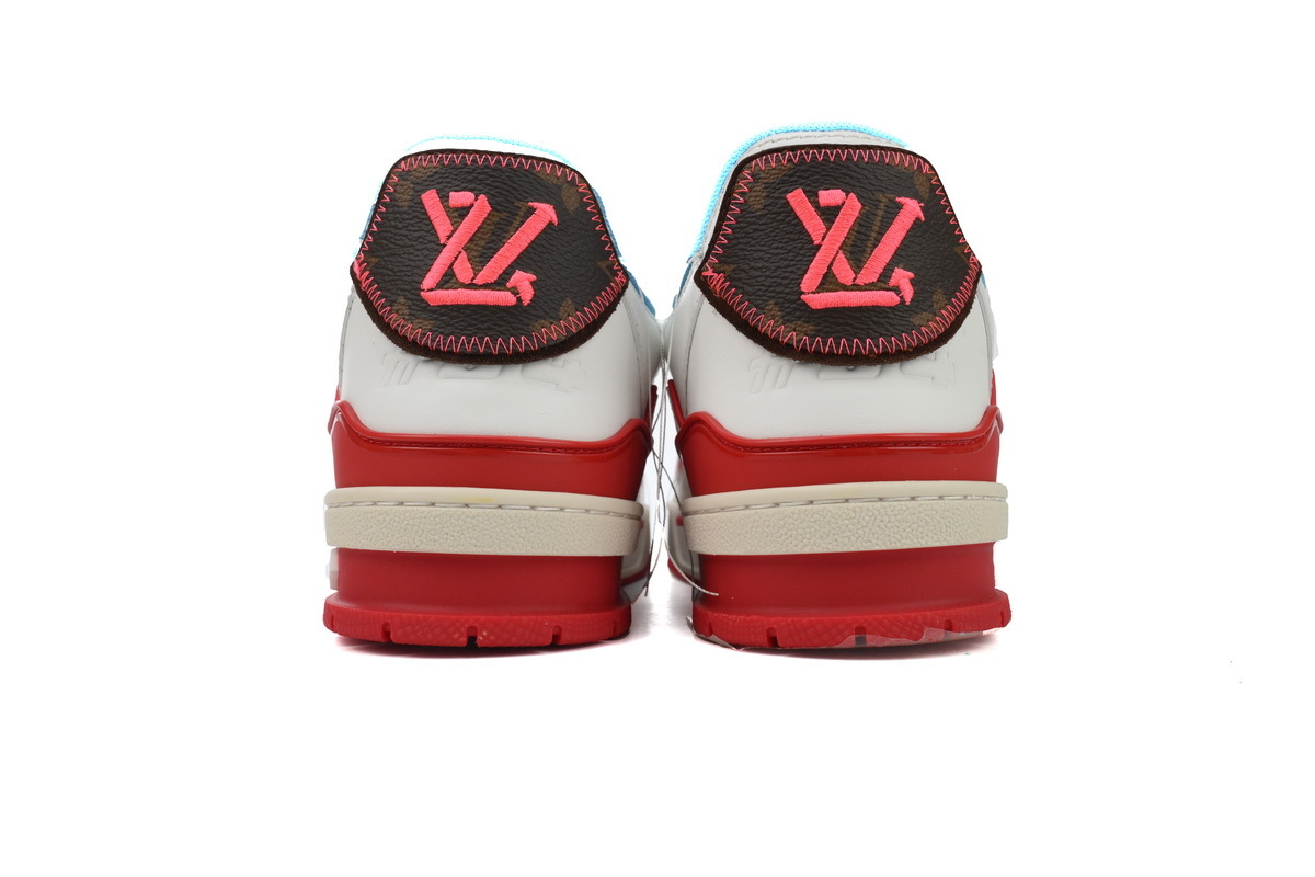 Louis Vuitton Trainer Yellow Blue