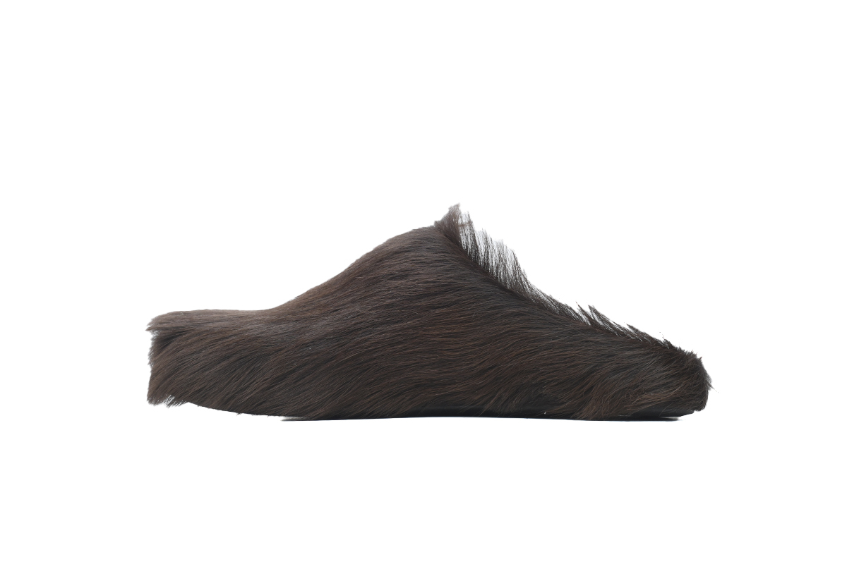 Marni Loafers Long-hair Calfskin Fussbett Brown Slippers