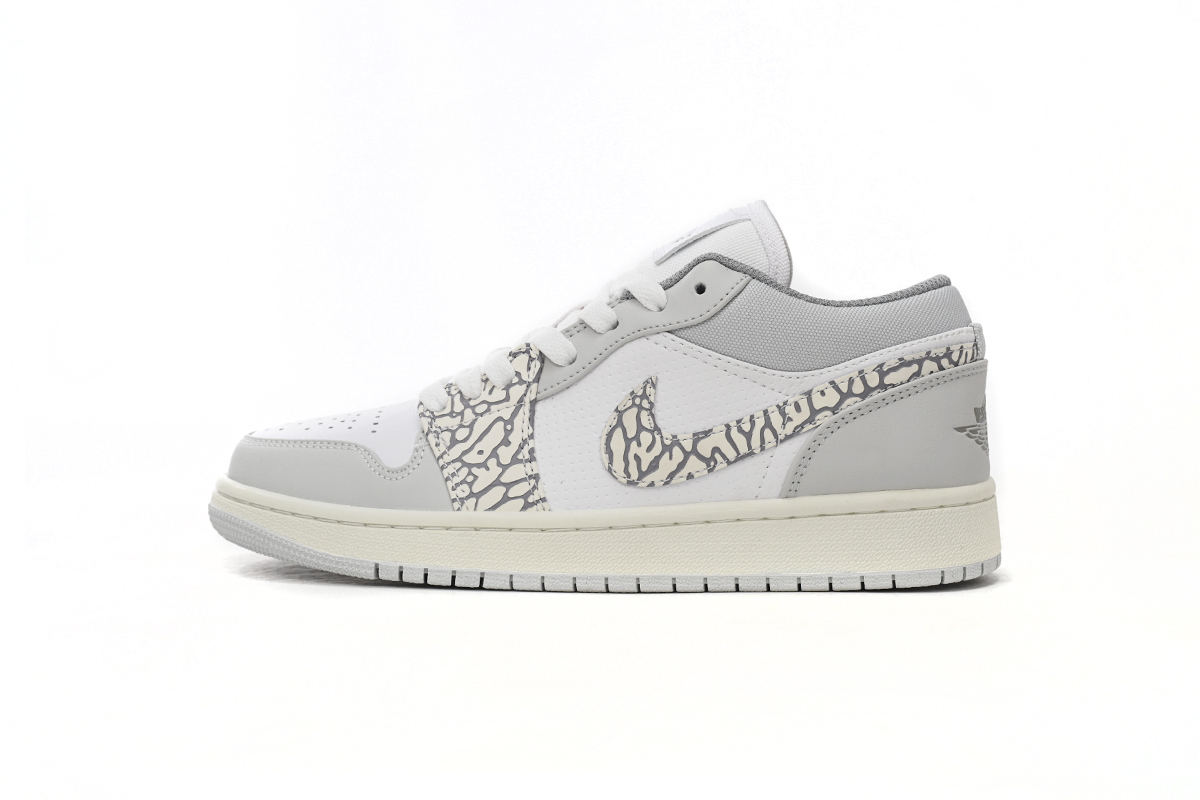 Air Jordan 1 Low PRM Elephant Print DH4269-100