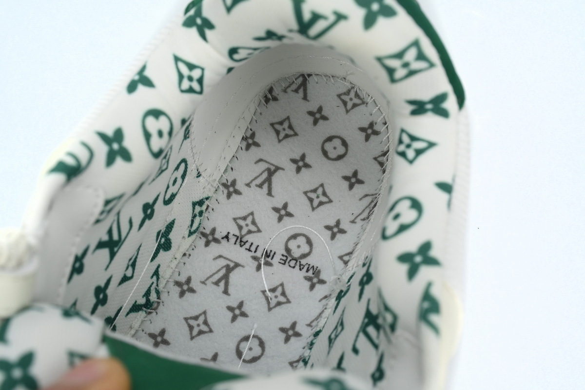 Louis Vuitton Skate Sneaker Green White 1AC520