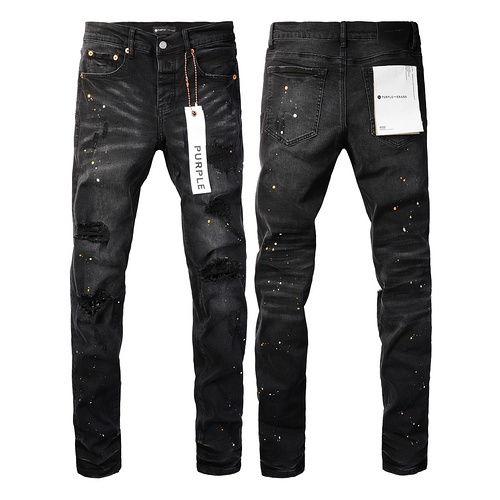 Purple Jeans Spotted Black 005