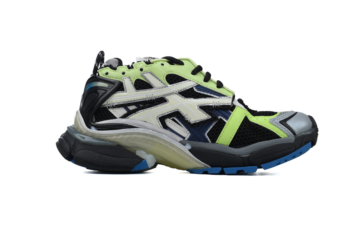 Balenciaga Runner Sneaker Grey Blue Green 677403 W3RB5 5179
