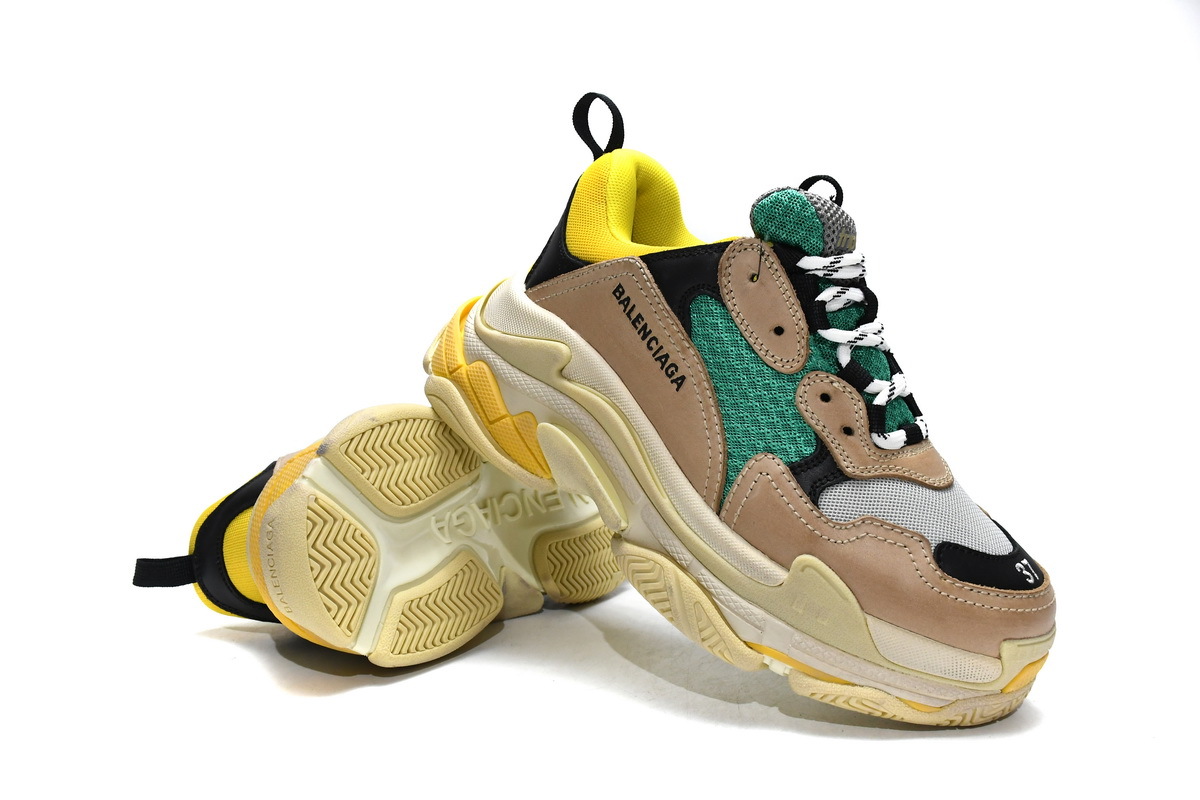 Balenciaga Triple S Green Yellow 483513 W06E3 7070