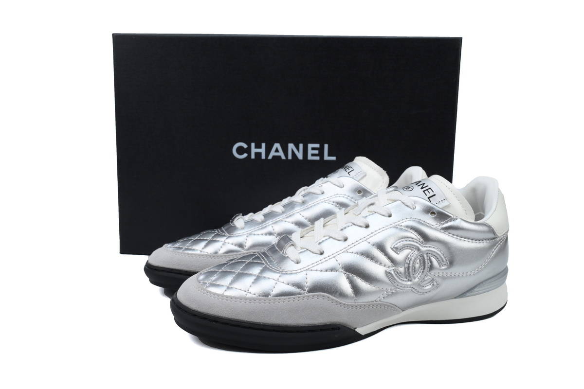 Chanel Sneakers 24A Silvery