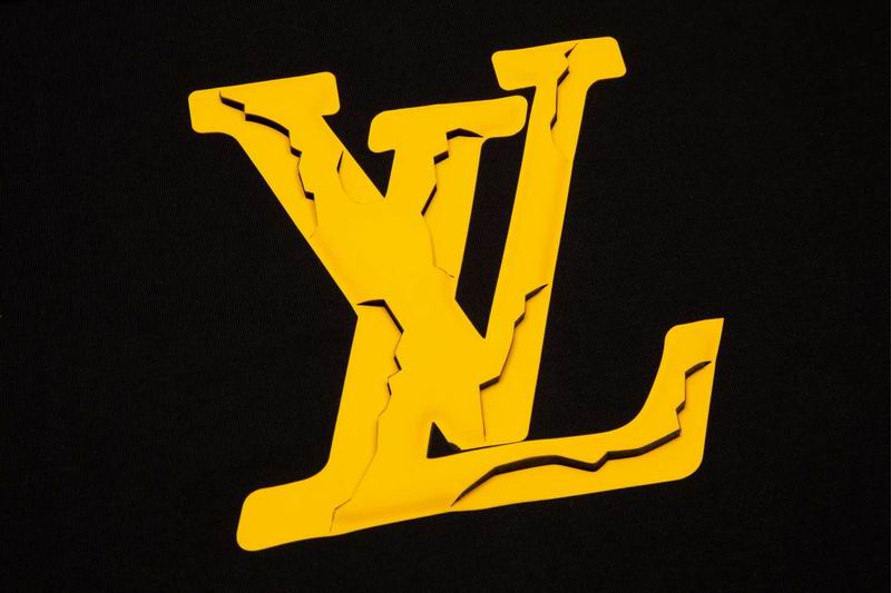 LV Print T-Shirt Black