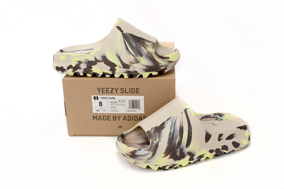 Adidas Yeezy Slide Enflame Oil Painting Ink Yellow FZ5899