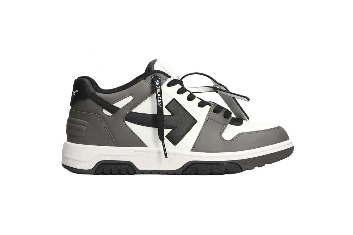 OFF-WHITE Out Of Office Low Tops Dark Gray Black OMIA189C 99LEA013 0710