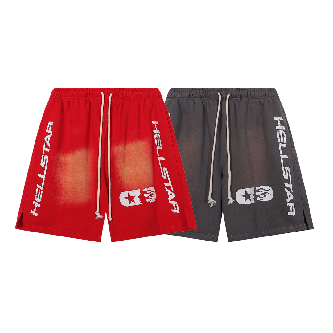 Hellstar Studios Shorts Grey/Red