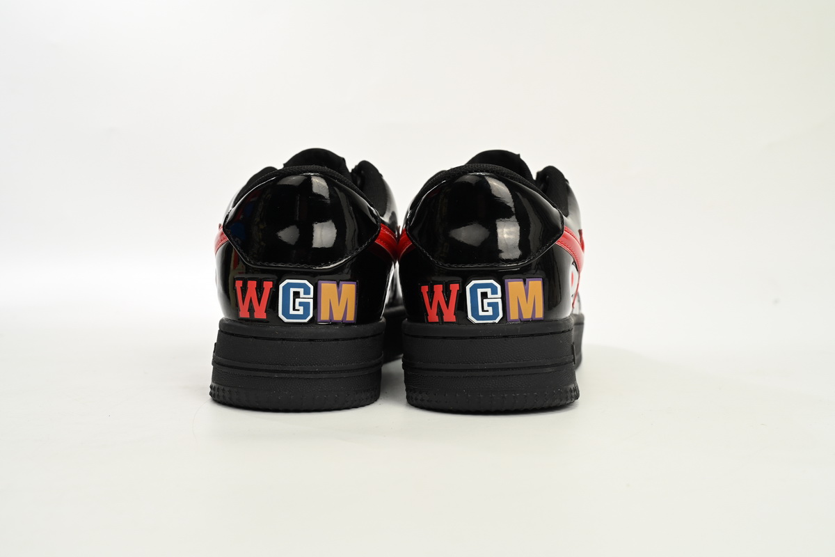 A Bathing Ape Bape Sta Low Black Shark 1H30 191 012