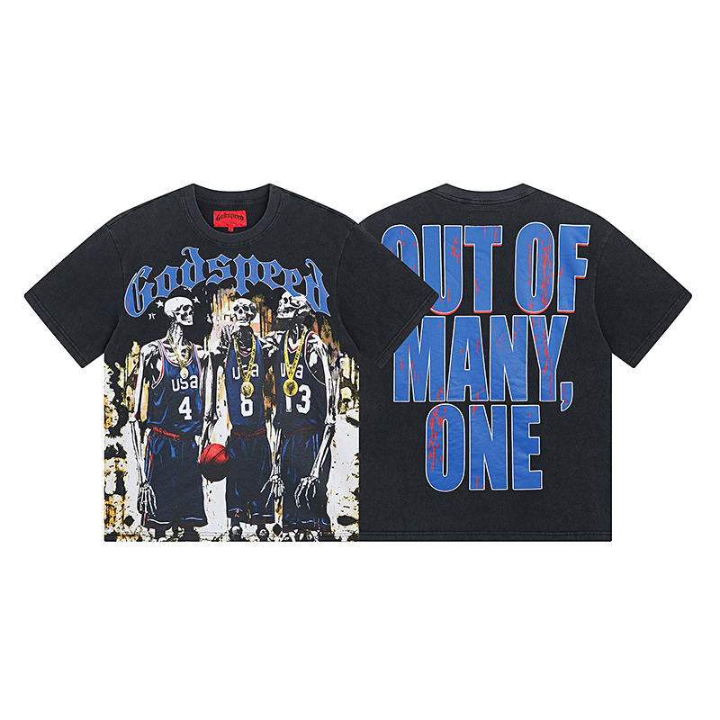 Godspeed Dream Team Tee Grey Wash