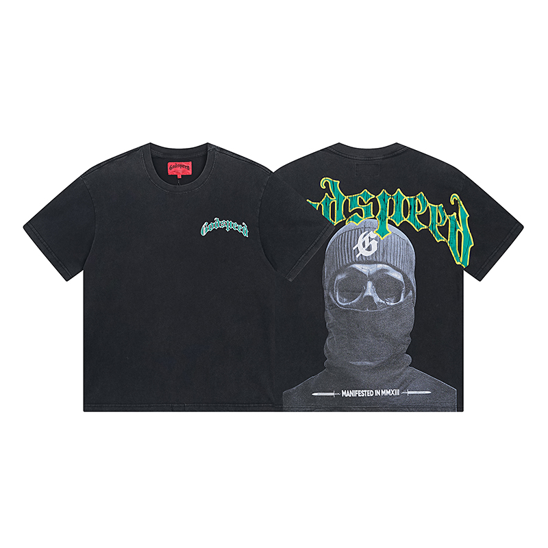 Godspeed Balaclava Szn T-Shirt Wash Black