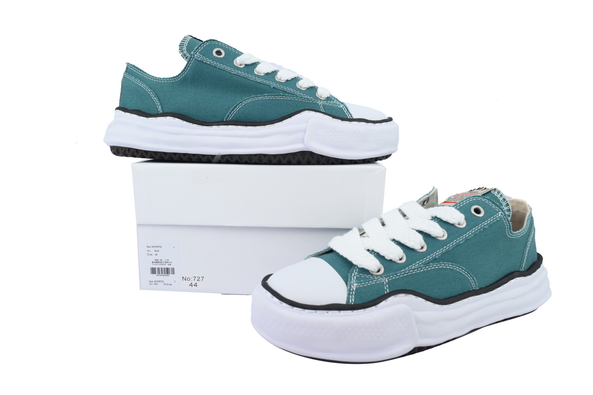 Mihara Yasuhiro Hank OG Sole Canvas Low White Green NO.727