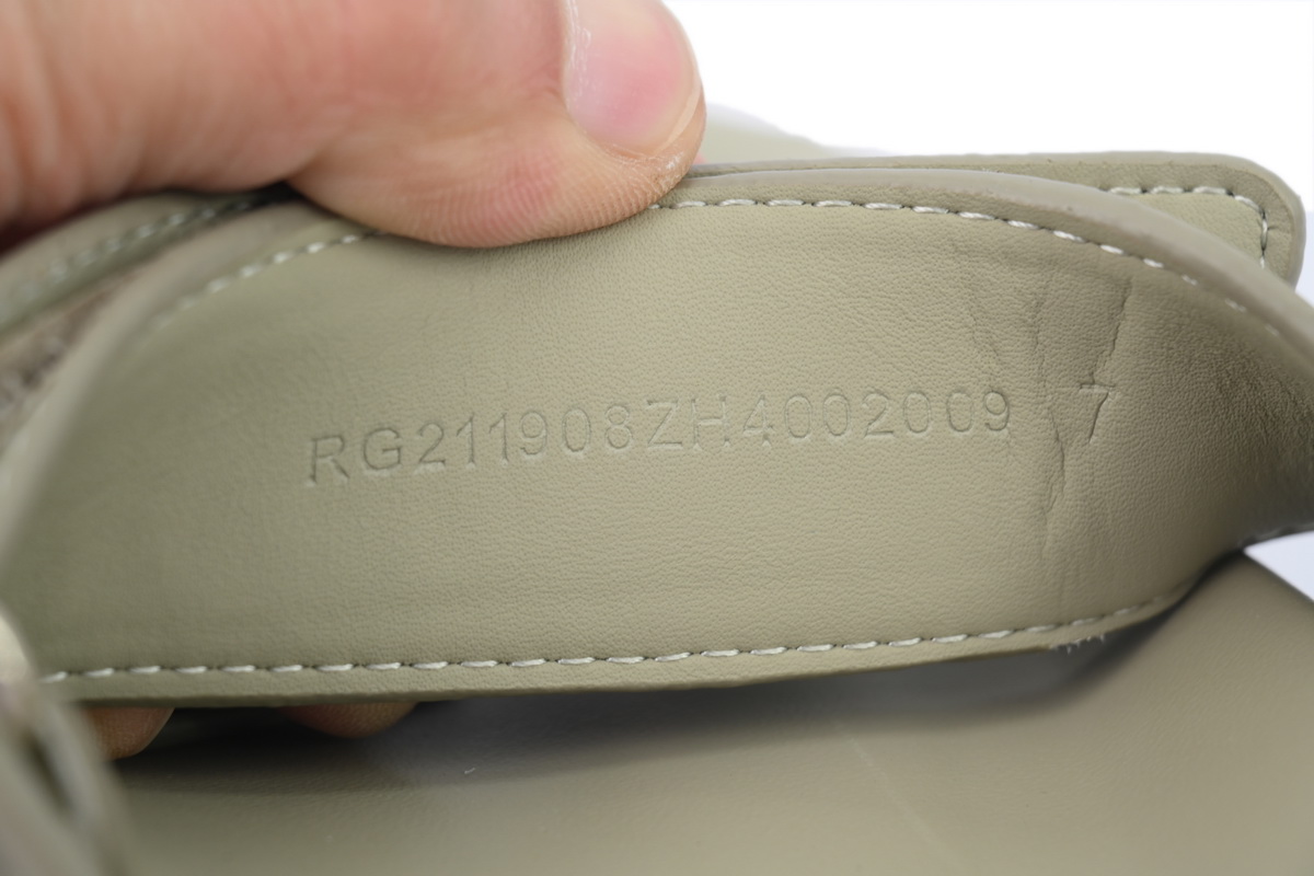 Hermes Calfskin Chypre Sandals Khaki