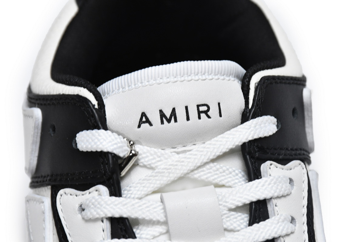 Amiri Skel Top Low Black White