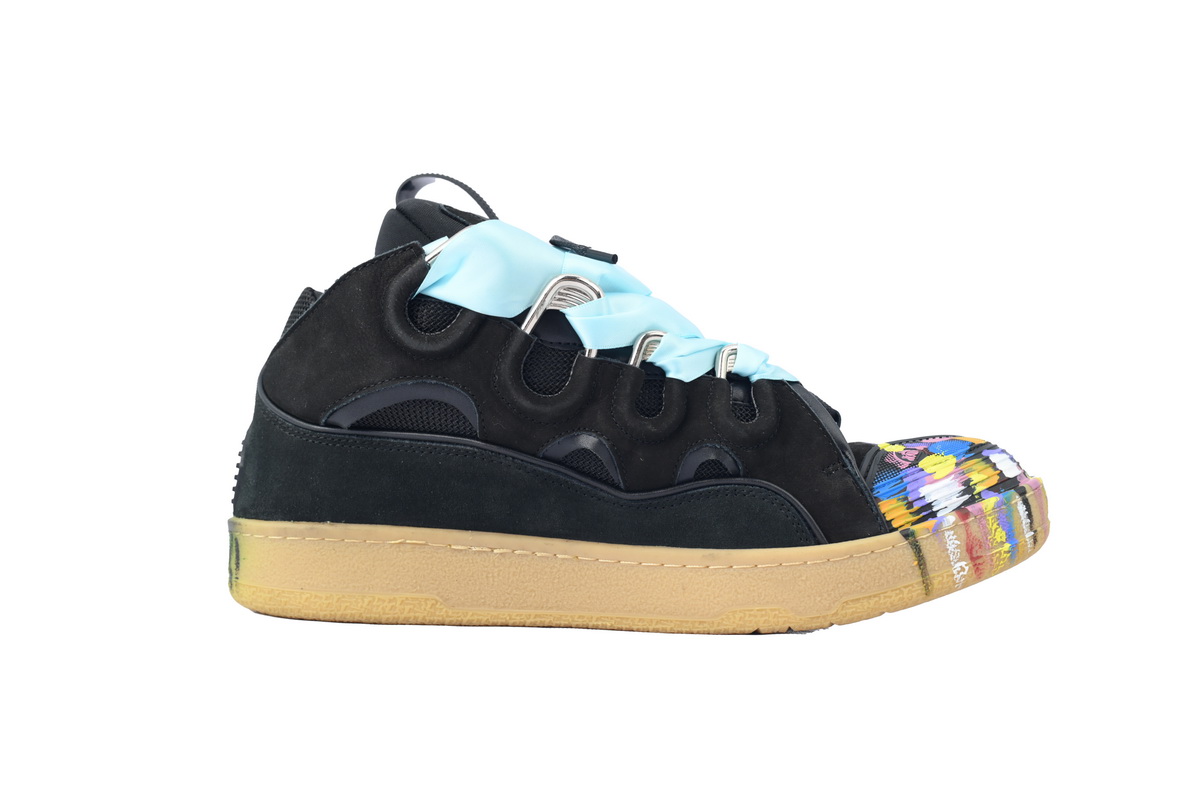 Lanvin Leather Curb x Gallery Dept Paint Drip Black Multi