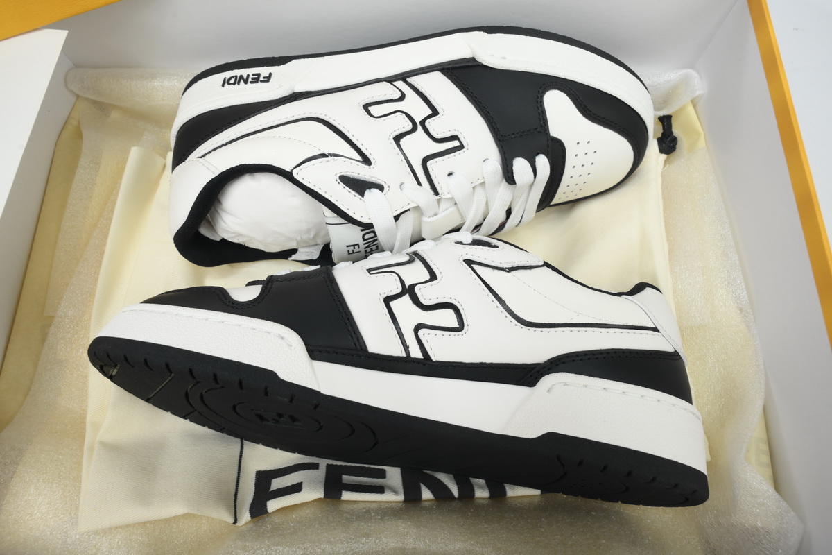 Fendi Match Low Sneaker White Black
