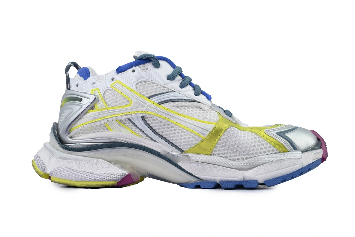 Balenciaga Runner Sneaker White Purple Blue 772767 W3RMU 9547