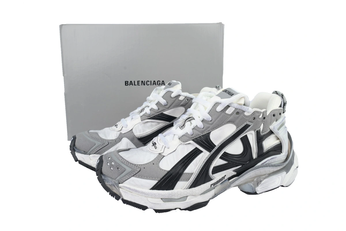 Balenciaga Runner Sneaker Grey White Black 772774 W3RNY 9012